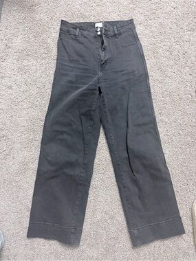 H&M Black Women's Relaxed Wide-Leg Jeans